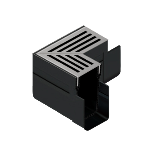 ACO slimline hoekstuk RVS | 15,9 x 6 x 10 cm