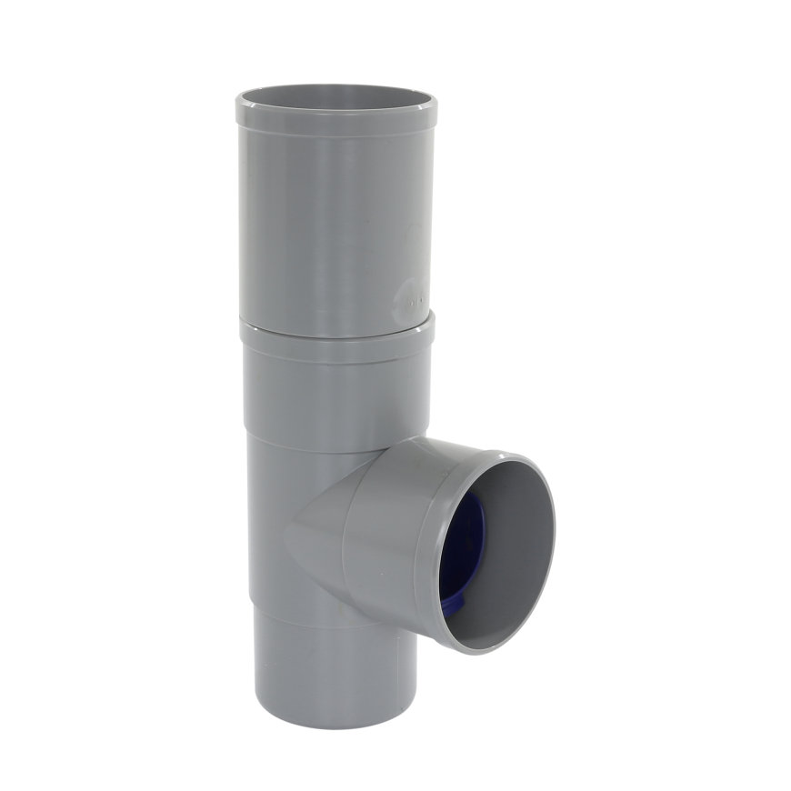 Regenwater afkoppelset PVC 80 mm | Grijs