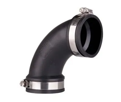 Flexibele bocht 90 graden 90 mm / 3" - bereik 82-90 mm