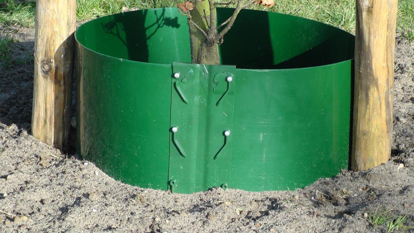 Gietrand groen LDPE 3 mm breedte 30 cm, L = 20 m