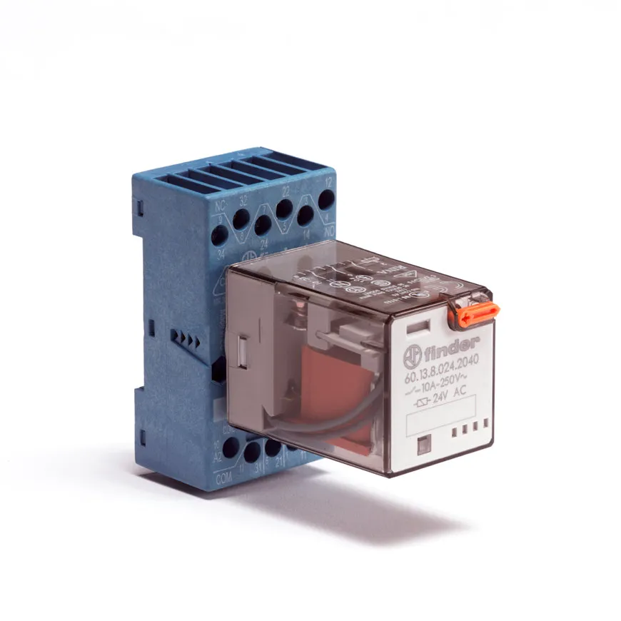 Pompstartrelais, 24V - 50 Hz, inclusief voetje