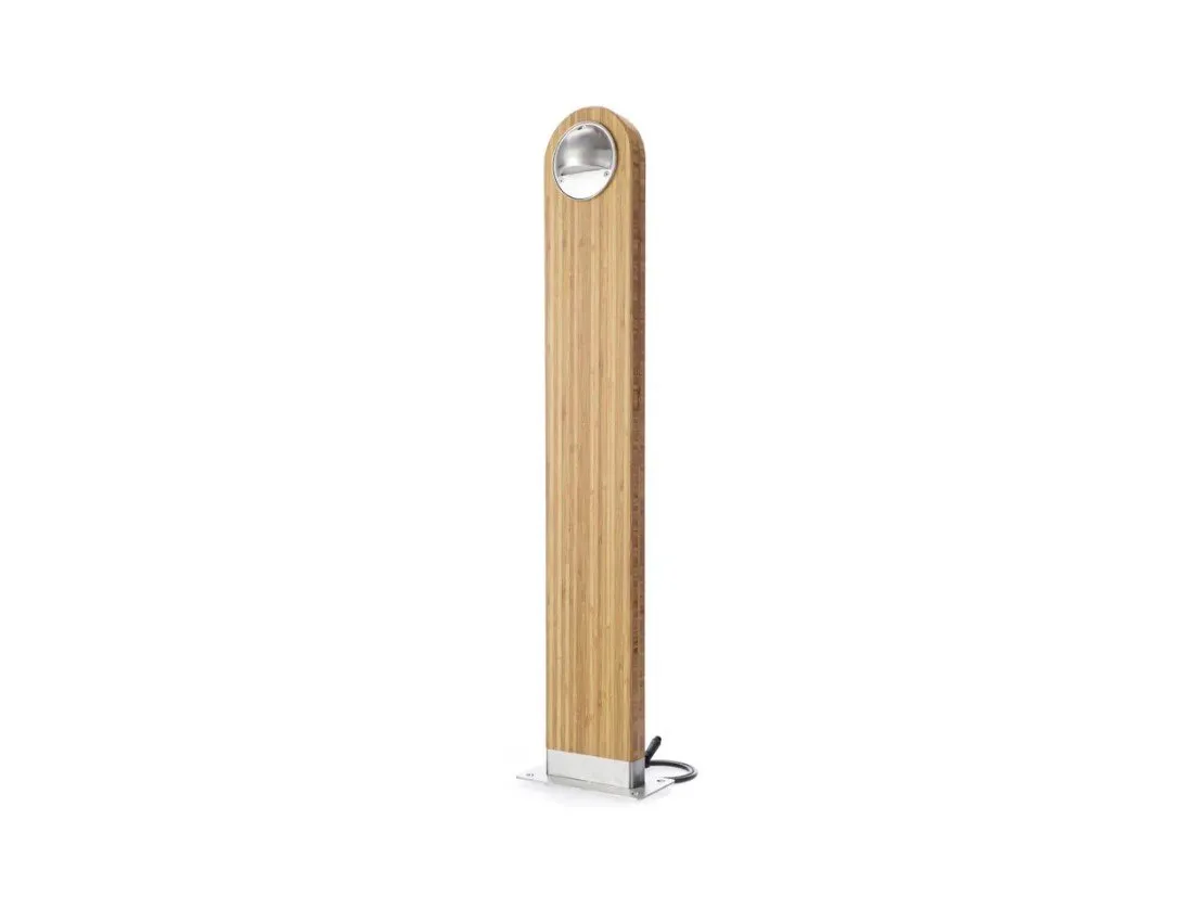 Suslight Sus Big One Bamboo RVS LED staande lamp 24V