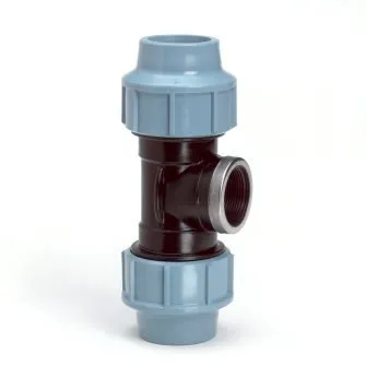 Tyleen T-stuk x binnendraad 32 mm x 5/4", Unidelta Tyleen T-stuk x binnendraad 32 mm x 5/4", Unidelta