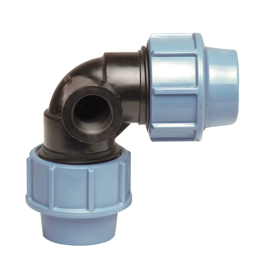 Tyleen knie 2x klem / 1x binnendraad, 32 mm x 1/2", Unidelta Tyleen knie 2x klem / 1x binnendraad, 32 mm x 1/2", Unidelta