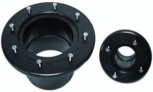 Wanddoorvoer met flens & verzinkte schroeven met tegenflens 110 mm