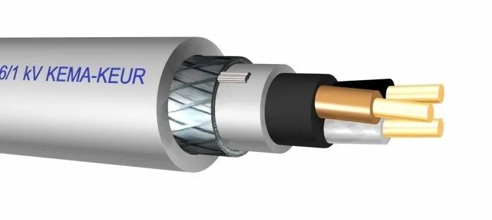 YMVK-as Dca grondkabel 5 x 2,5 mm2