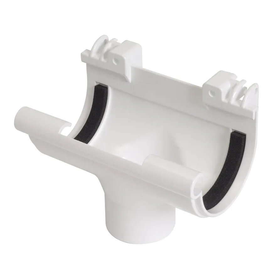 PVC mastgoot gootuitloop 70 mm x 50 mm, Wit, Nicoll