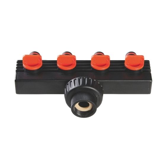 Claber Verdeelstuk 4-weg - 3/4" binnendraad