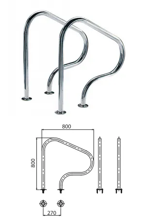 AstralPool RVS handgrepen 800 x 800 - ankerbevestiging AstralPool RVS handgrepen 800 x 800 - ankerbevestiging