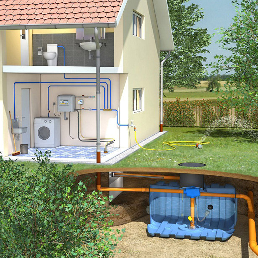 Regenwater hergebruiksysteem woning - 5000 liter 