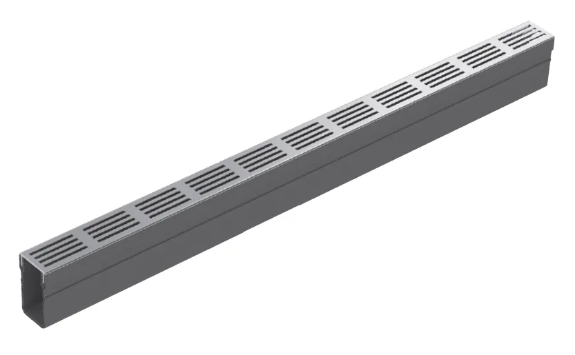 ACO slimline lijngoot aluminium | 100 x 6 x 10 cm