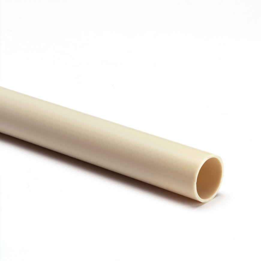 PVC elektrabuis 16 mm (5/8"), L= 4 m, low friction creme