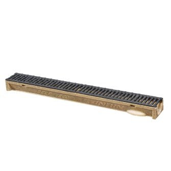 Anrin Self-ECO lijngoot polymeerbeton met gegalvaniseerd sleufrooster 100 x 8 cm