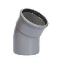 PVC bocht 30 graden 160 mm SN4 (manchet/spie)