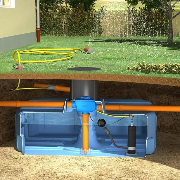 Regenwater hergebruiksysteem tuin - 3000 liter  Regenwater hergebruiksysteem tuin - 3000 liter