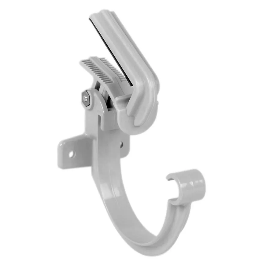 PVC mastgoot gootbeugel golfplaat 70 mm, Grijs, Nicoll