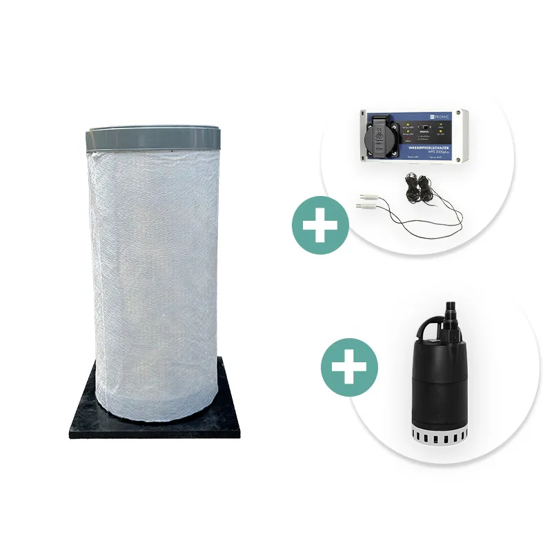 IrriTech Pompput kelder met verstelbare sensoren | ø 315 x 600 mm (geperforeerd) IrriTech Pompput kelder met verstelbare sensoren | ø 315 x 600 mm (geperforeerd)