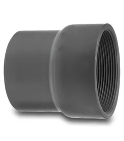 VDL PVC verloopring achtkant lijm 90/75 mm x 3'' PN10