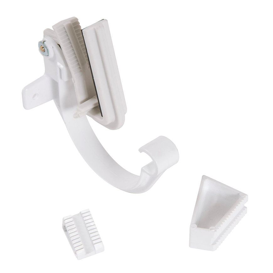 PVC mastgoot gootbeugel golfplaat 70 mm, Wit, Nicoll