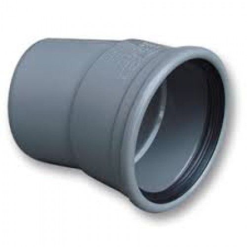 PVC bocht 15 graden 110 mm SN8 (manchet/spie)