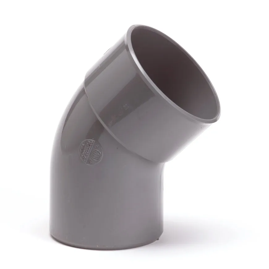 PVC bocht 45 graden 50 mm (mof/spie- lijm)