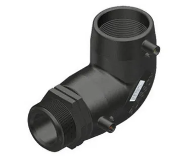 Plasson Elektrolas overgangsknie 40 mm x 1 1/4" - 90 graden voor water bu.dr.