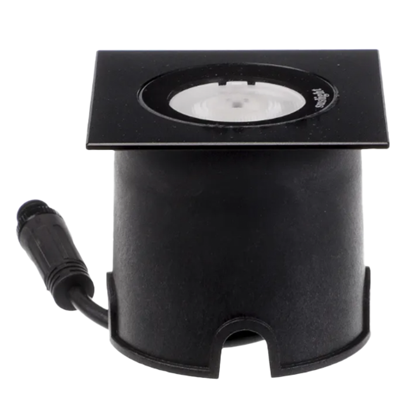 Suslight Sus Small Terra Square Black 2.5 LED grondspot 24V