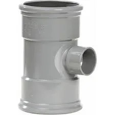 PVC verloop T-stuk 88 graden 110 x 40 mm SN4 (2 x manchet/ 1 x lijm) PVC verloop T-stuk 88 graden 110 x 40 mm SN4 (2 x manchet/ 1 x lijm)