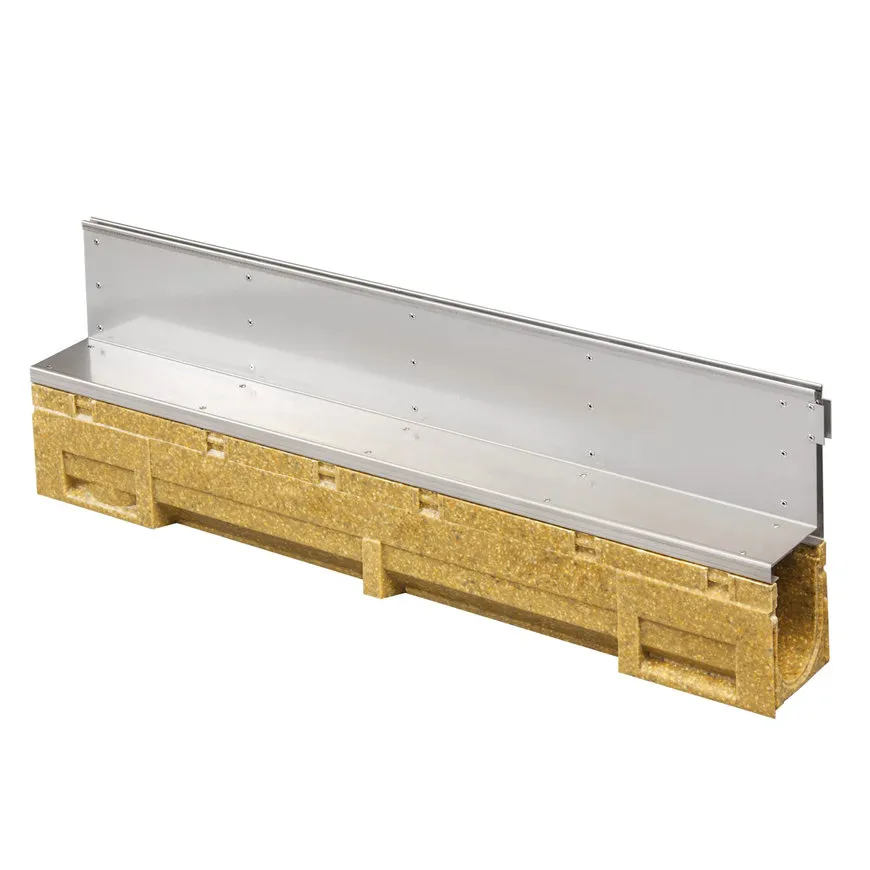 Anrin Self-Schlitz lijngoot met opzetstuk gegalv. | 100 x 12 x 19 cm