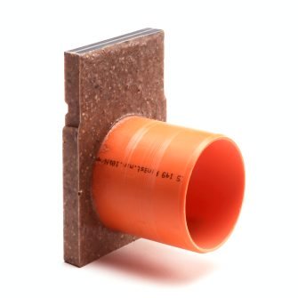 Anrin polymeerbeton eindstuk incl. uitloop voor KE-100 lijngoot H = 15 cm