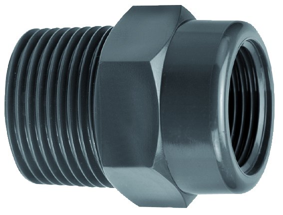 VDL PVC draadsok 1 1/2'' bi. draad x 1 1/2'' bu. draad