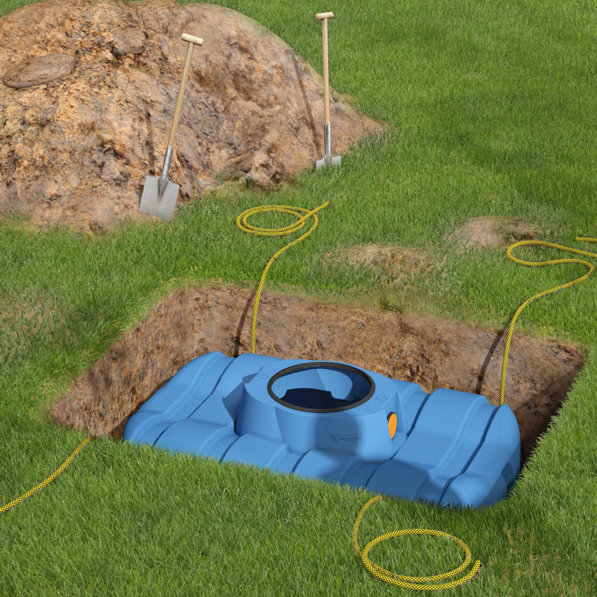 Regenwater hergebruiksysteem woning - 1500 liter 