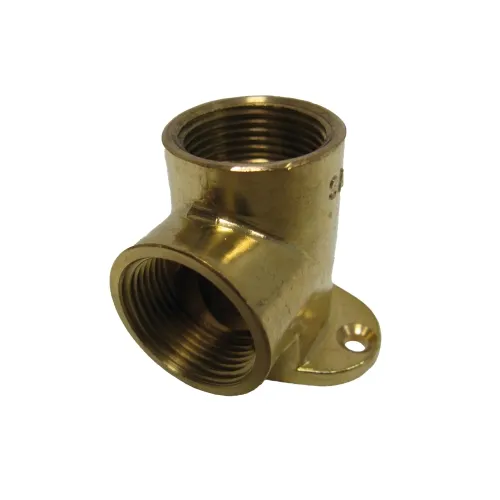 Messing muurplaat 1/2'' 421 - 90 graden Messing muurplaat 1/2'' 421 - 90 graden