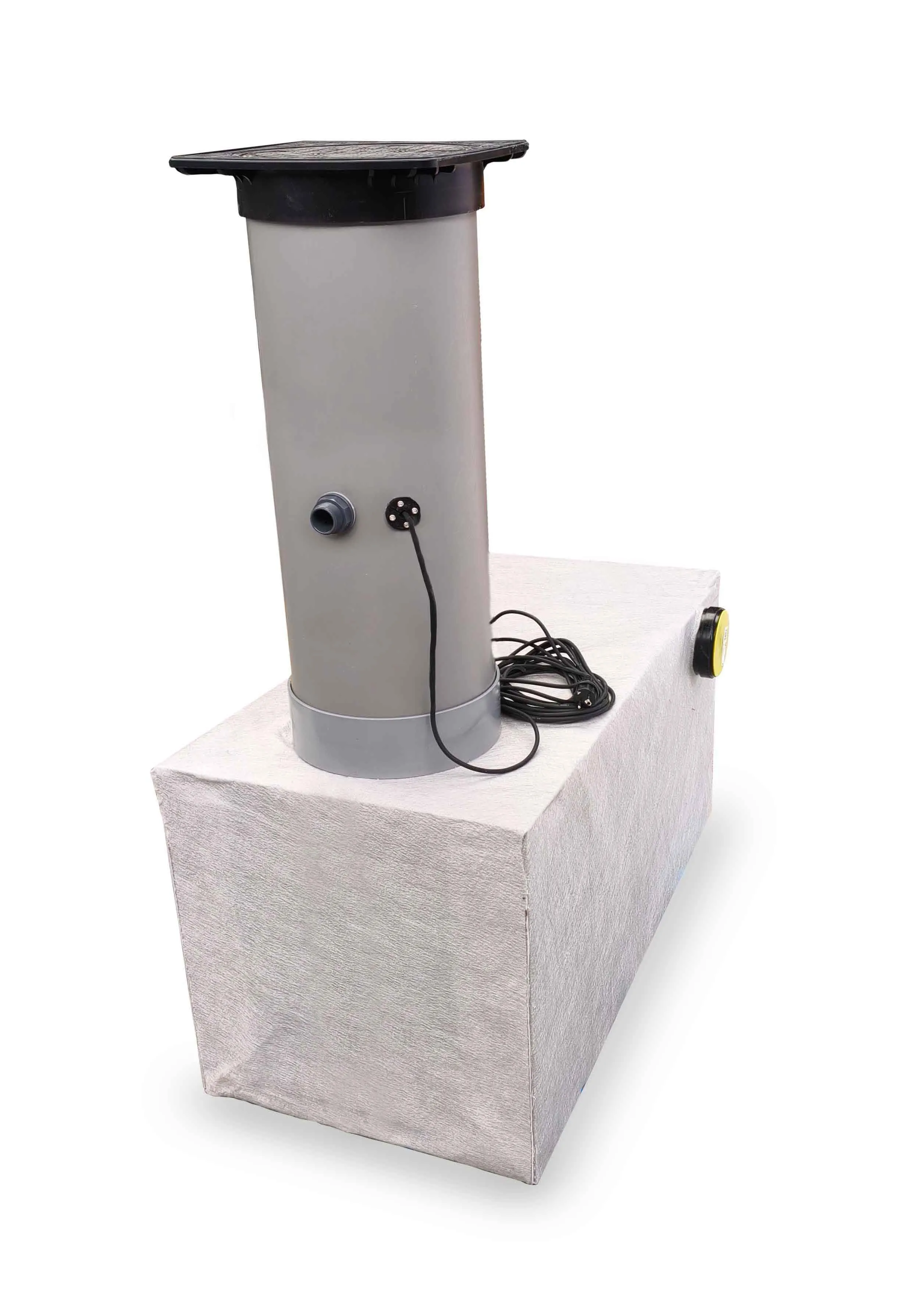 Drainage pompput 400 liter - installatiediepte op maat 120 - 140 cm