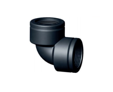PP knie 1 1/4" binnendraad x binnendraad