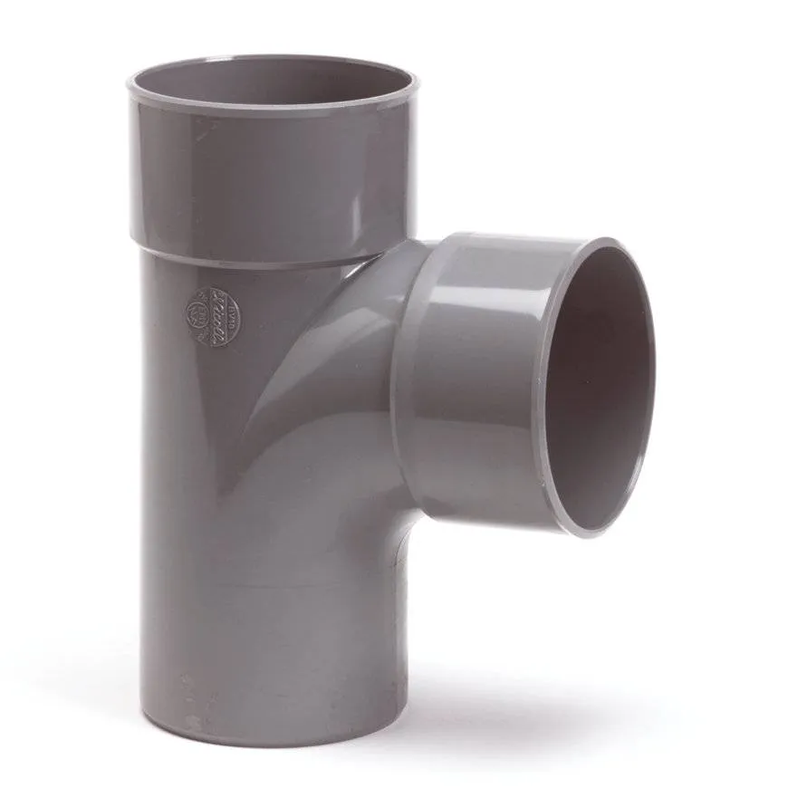 PVC T-stuk 88 graden 32 mm (mof/spie - lijm)