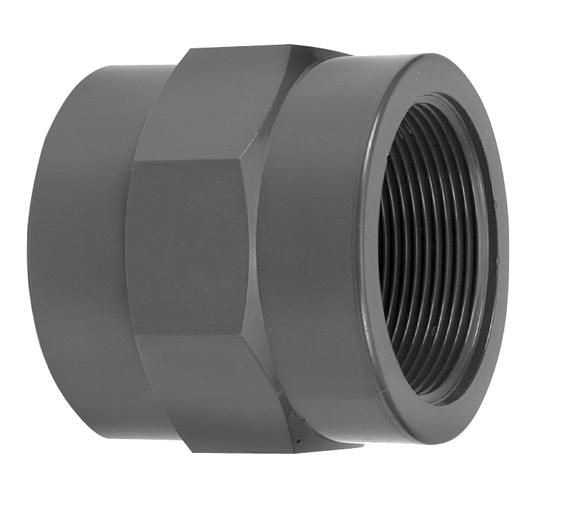 VDL PVC draadsok 25 mm x 1/2'' PN16