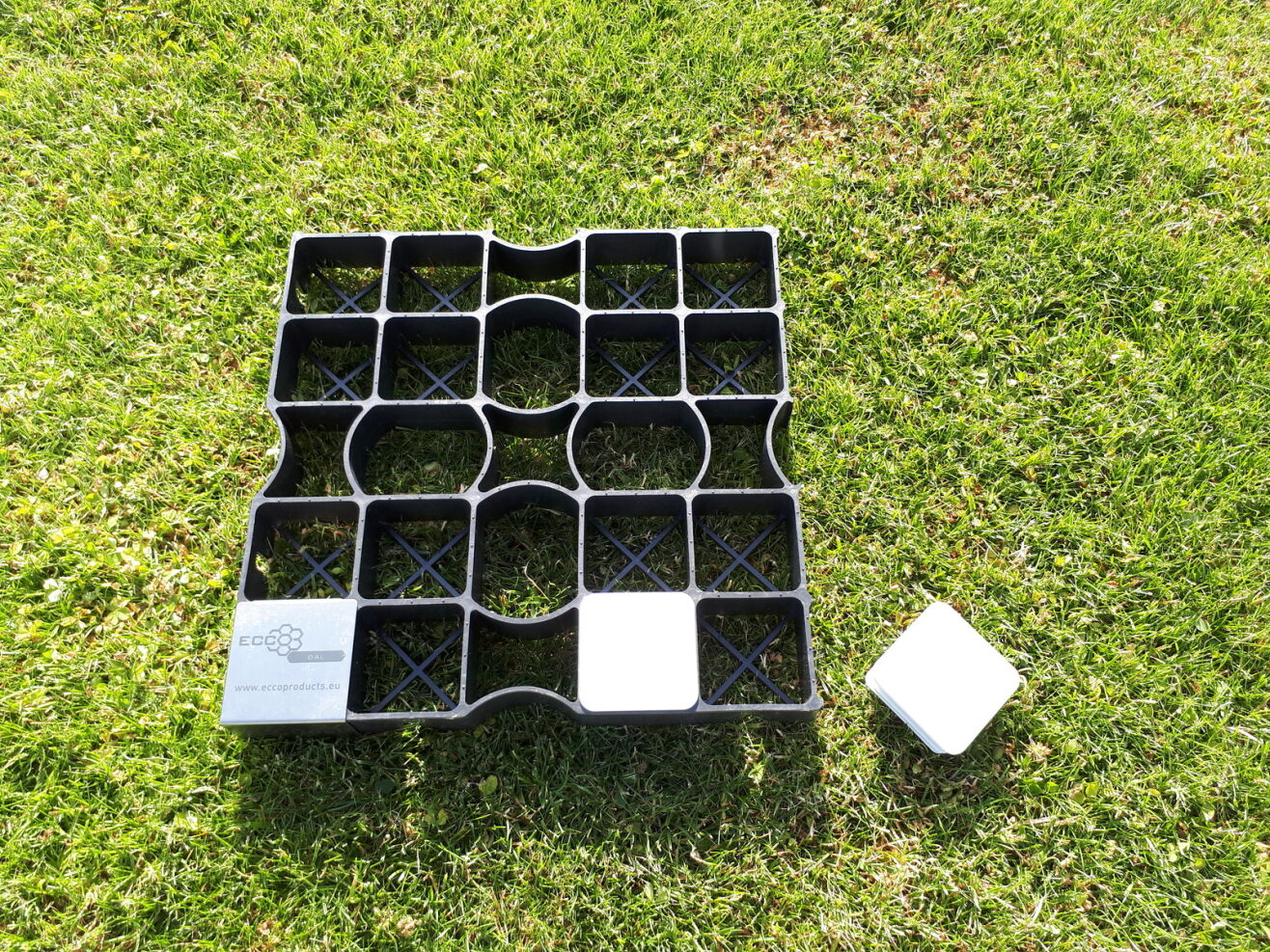 Grastegel witte markers | Markeerdoppen