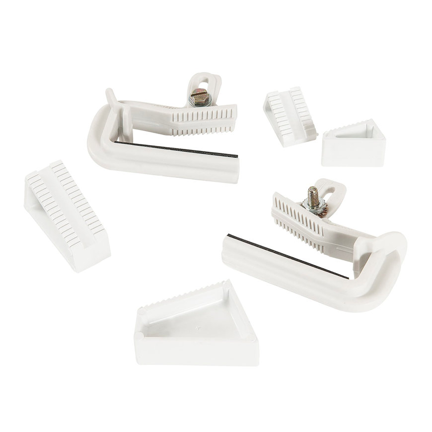 PVC mastgoot montagehaak golfplaat/damwand 70 mm, Wit, Nicoll