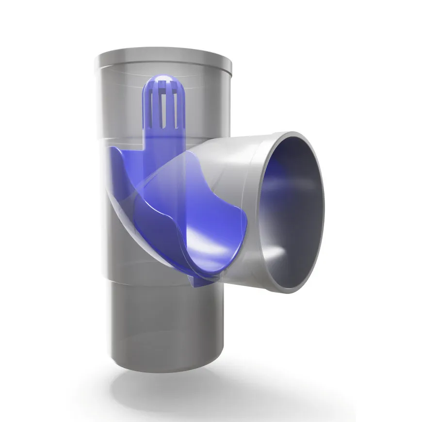 Regenwater afkoppelset PVC 80 mm | Grijs
