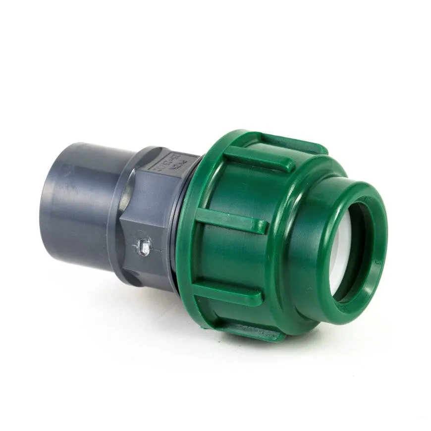 Tyleen PVC koppeling, klem / lijm, 10 bar, 16 x 25/32 mm Tyleen PVC koppeling, klem / lijm, 10 bar, 16 x 25/32 mm