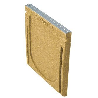 Anrin polymeerbeton eindstuk voor KE-200 lijngoot - 13 cm hoog