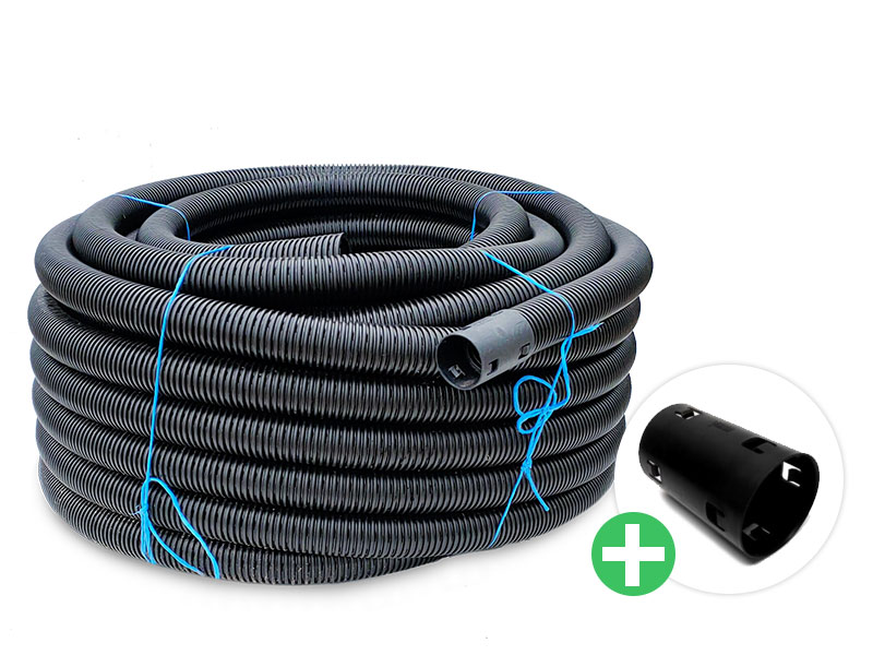 Drainage kaal geperforeerd - 160 mm - 50 meter