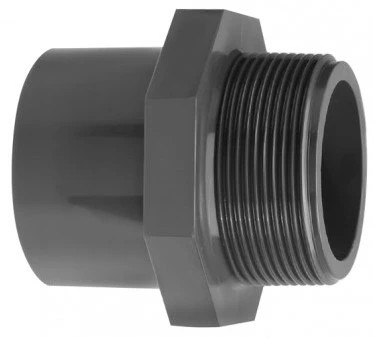 VDL PVC puntstuk zes-achtkant 50 x 63 x 2"