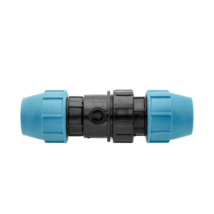PP veerbelaste terugslagklep 63 mm, Unidelta