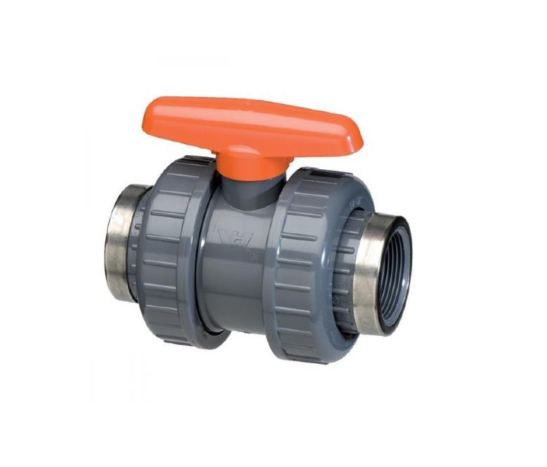 VDL PVC kogelkraan 1/2" - 2 x wartel binnendraad