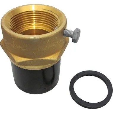 GF ELGEF elektrolas overgangsmof 63 mm x 55 mm messing bi.dr.