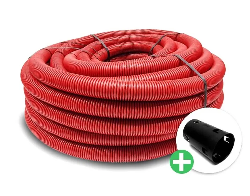 Mantelbuis 110 mm L = 25 m | Met trekdraad en koppelstuk